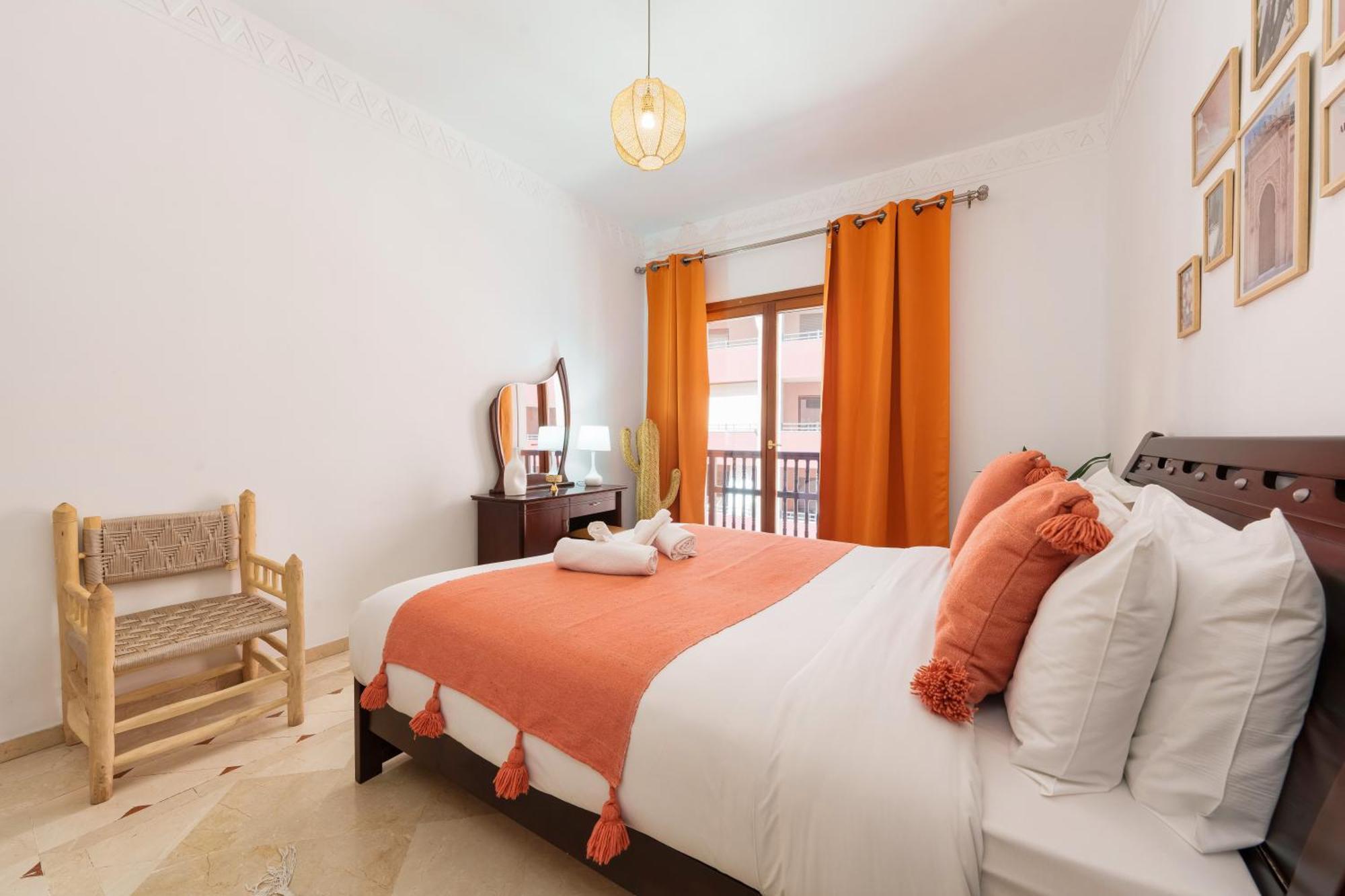 Appartement Chic Gueliz Plaza Avec Vue Marrakesh Exterior foto